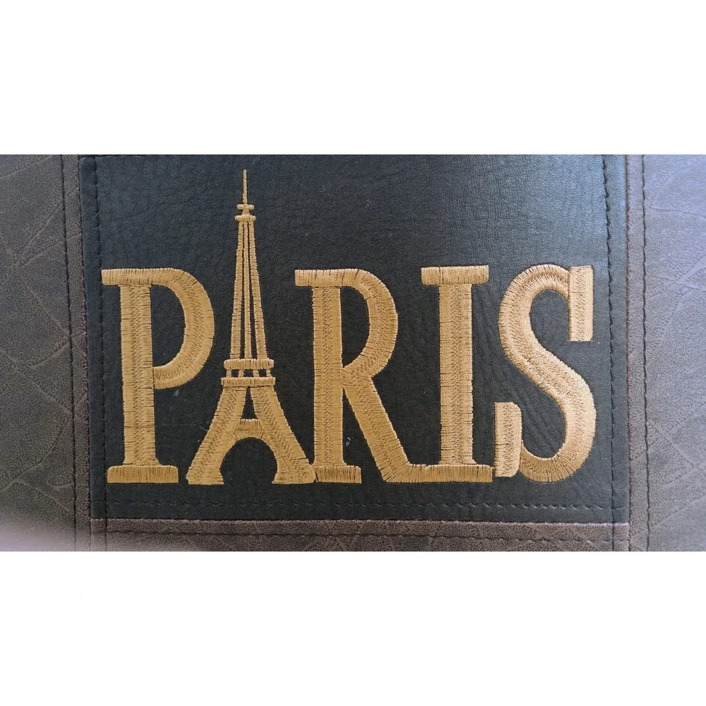 Vintage‎ Style Storage Box Luggage Hat Box Travel Decorative Retro Case PARIS